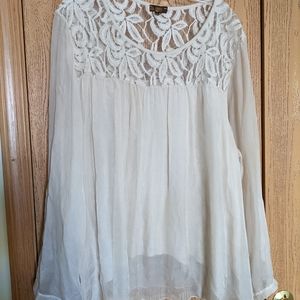 Amanti lined silk blouse